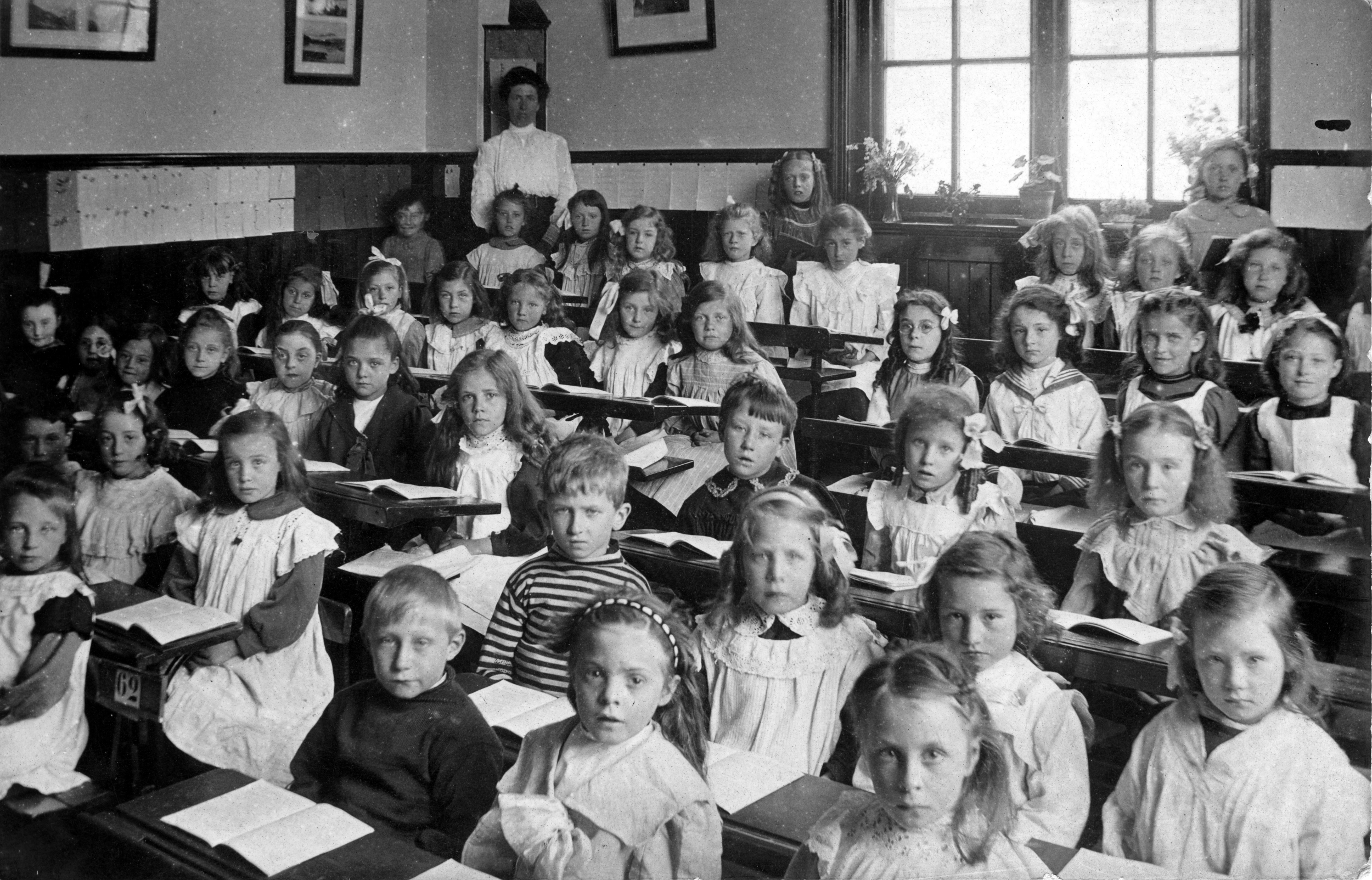 Parsonage Rd School Frances Wilkinson 4th from right 2nd from back Circa 1910
